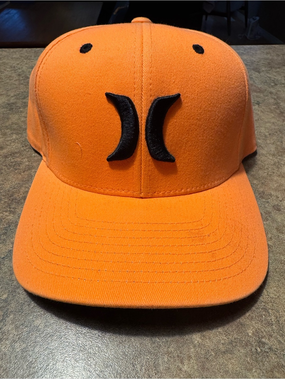 Hurley Bright Orange Cap with Black Logo